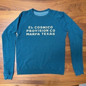 El Cosmico Provison Co. Marfa vintage-style sweatshirt, size S